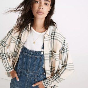 Oversized Ex-Boyfriend Swing Shirt in Windowpane